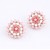 Dual Pink Sunflower Stud Earrings